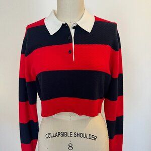 Wilson Red and Black Striped Sweater